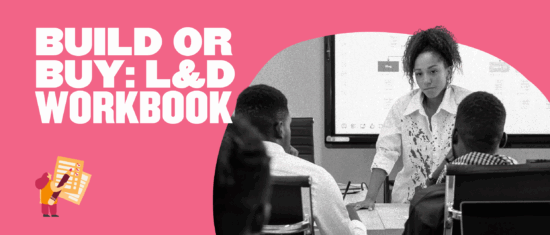 workshop-on-L&D-workbook, presentation-session-in-colorful-classroom