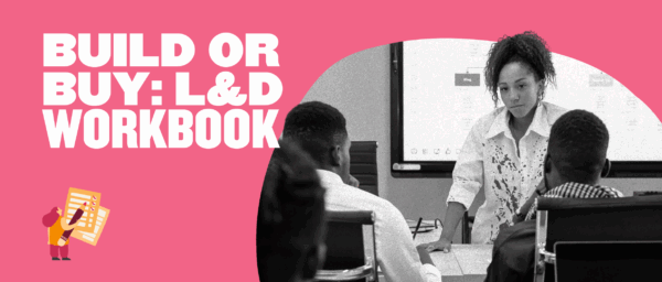 workshop-on-L&D-workbook, presentation-session-in-colorful-classroom