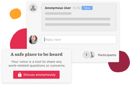 discussion forum, anonymous feedback platform