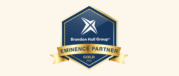 brandon-hall-group-eminence-partner-gold-2025, award-badge-graphic-design