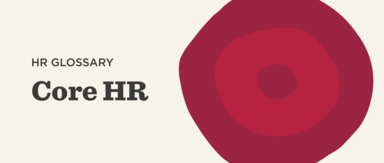 HR glossary with bold text for 