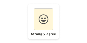 smiley-face-emoji, strongly-agree-response