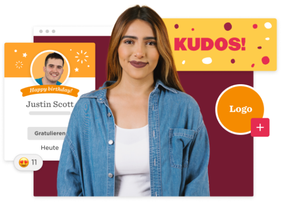 birthday celebration, KUDOS branding
