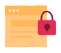 secure document with padlock icon, privacy protection and data security concept