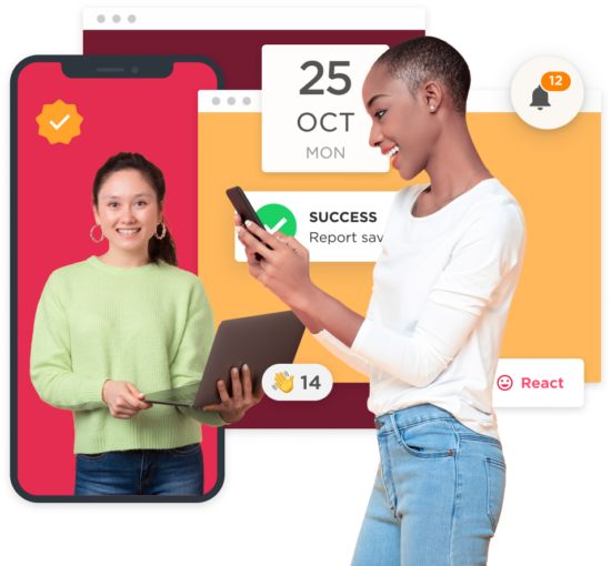 successful-report-saving, digital-interaction-communication