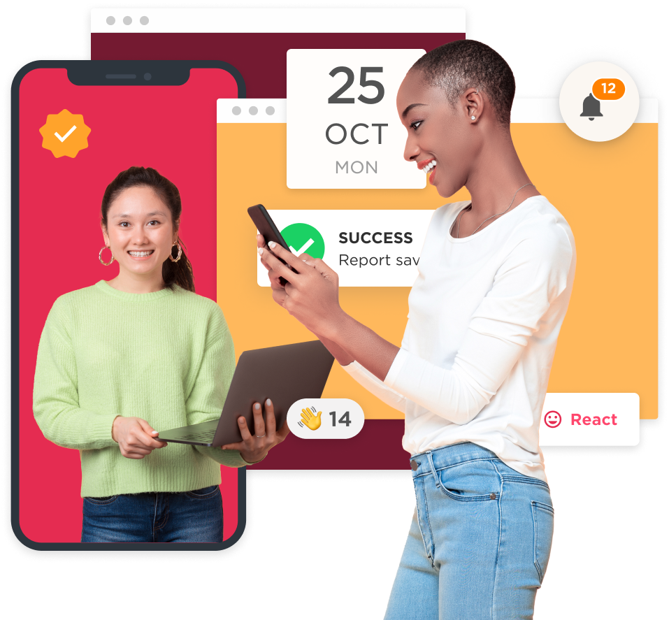 successful-report-saving, digital-interaction-communication
