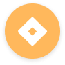 orange-circle-logo, geometric-icon-design