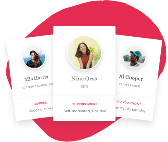 Mia Harris, Nina Orsa, and Al Cooper's profiles highlight roles, hobbies, and fun facts., Team profiles with images, roles, and hobbies showcased.