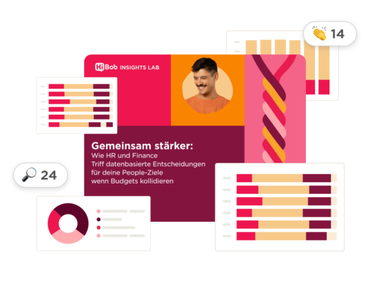 Insights Lab graphic featuring analysis tools for HR and Finance decisions, highlighting collaboration and data-driven strategies. insights, collaboration