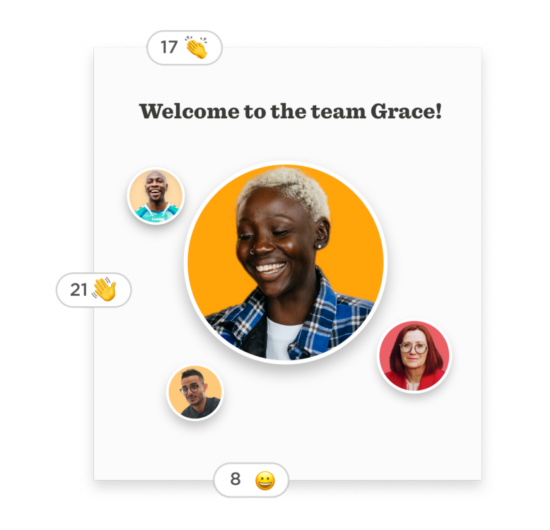 Welcome new hires to your company in Bob