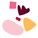 abstract shapes, colorful design