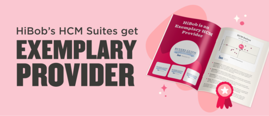 HiBob's HCM Suites highlighted as exemplary provider in ISG Buyers Guide with bold text and visual data representation., HiBob, HCM Suites