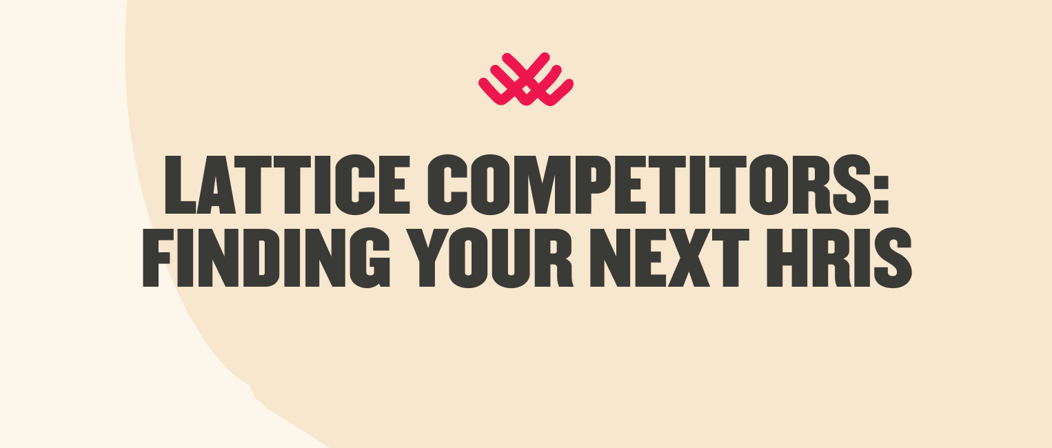 lattice competitors, hr software selection