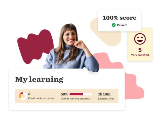 learning progress, satisfaction score