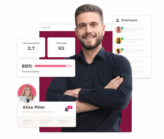 employee dashboard, progress metrics visualization