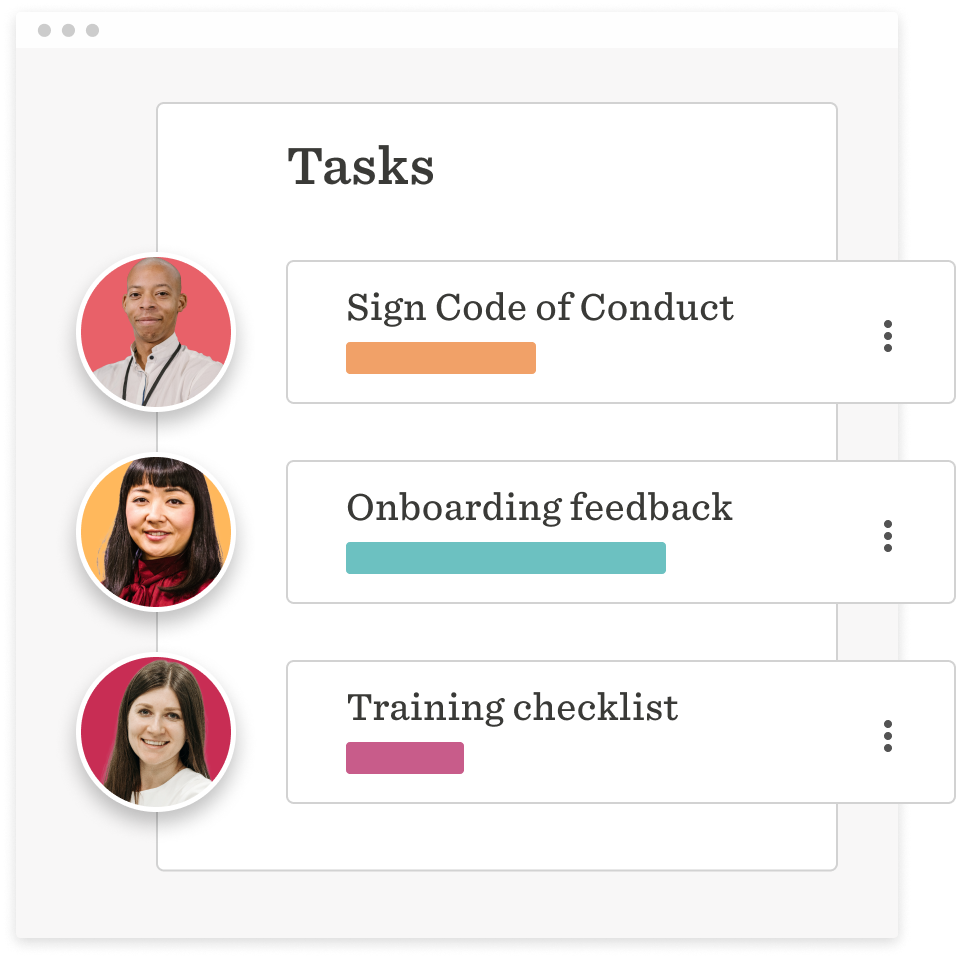 tasks, team members