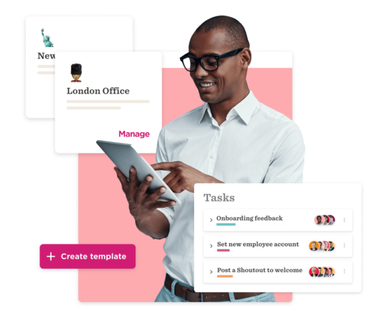 businessman, tablet, taskmanagement, onboardingfeedback, LondonOffice
