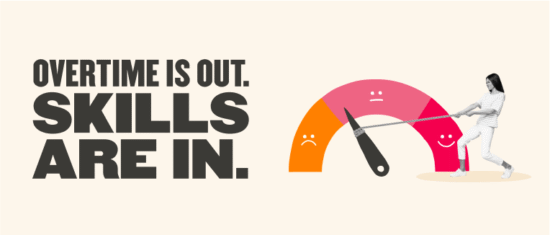 HiBob data: Employees prioritize new, career-securing skills over extra hours and burnout - The-new-strategic-employee-Lobby-image-1-550x235.png
