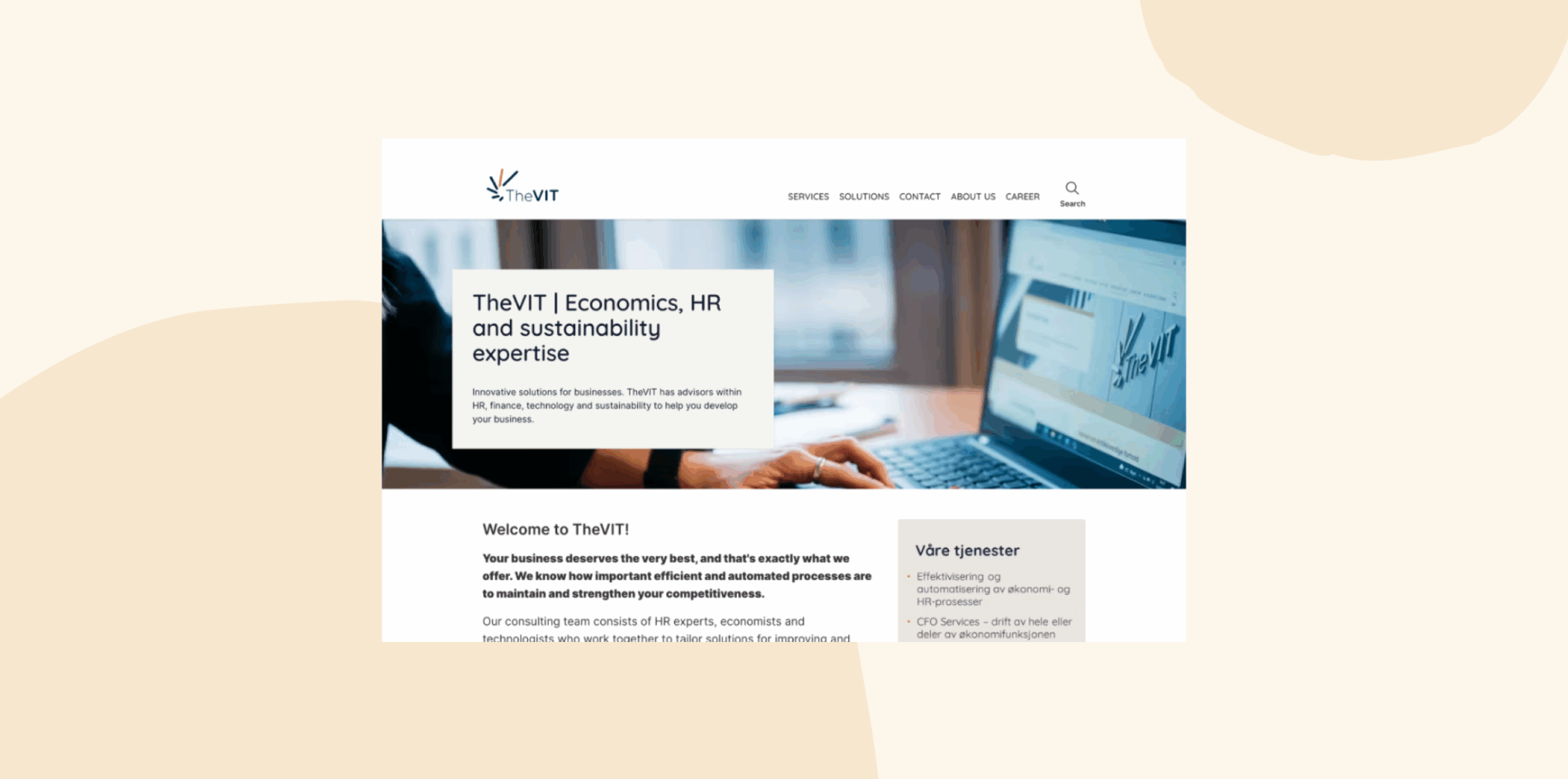 business consulting website, expertise in HR finance technology sustainability