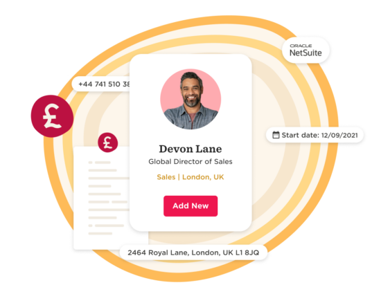 Devon Lane's profile as Global Director of Sales, contact details, and work location highlighted with a professional design., DevonLane, GlobalDirectorOfSales