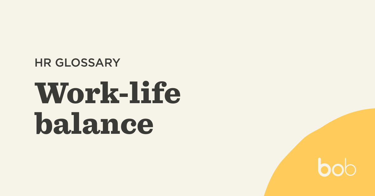 What is work-life balance?