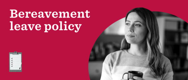 bereavement leave policy image, woman holding cup contemplating on bereavement leave in modern home setting