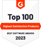 G2BestSoftware2023-Badge-HighestSatisfaction
