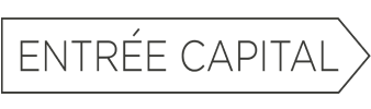 ENTRÉE CAPITAL logo with sleek arrow design, emphasizing modern branding and investment focus, Minimalist text logo representing a financial firm
