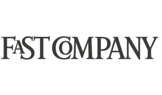 Fast Company logo in bold black text, symbolizing innovation and modern business. Strong brand identity focus., innovation, branding