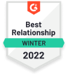 best-relationship-award-winter-2022, g2-award-badge