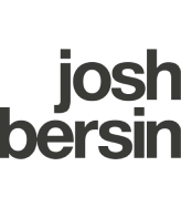 josh bersin logo, black text on white background, modern design featuring uppercase letters